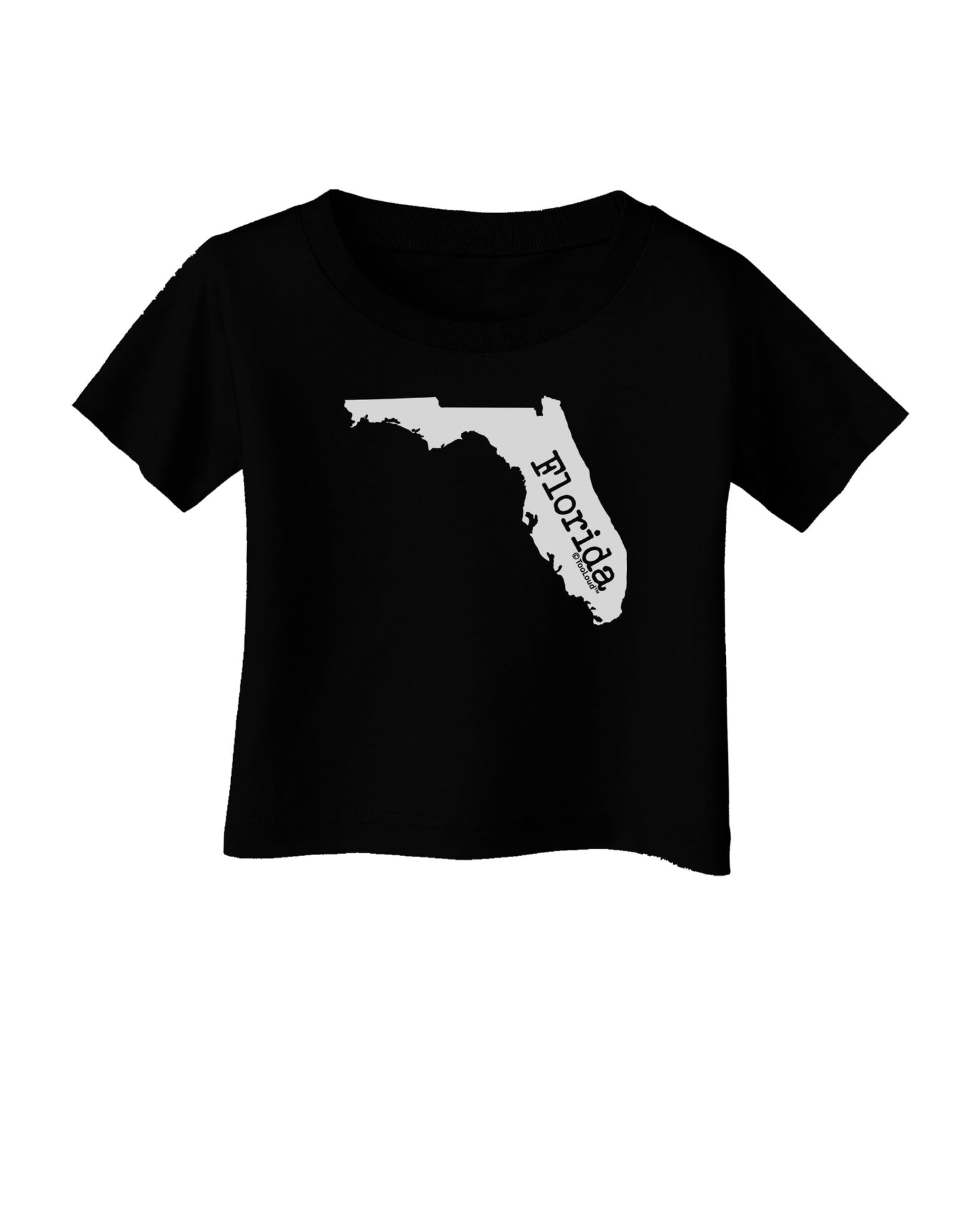 Florida - United States Shape Infant T-Shirt Dark by TooLoud-Infant T-Shirt-TooLoud-Black-06-Months-Davson Sales