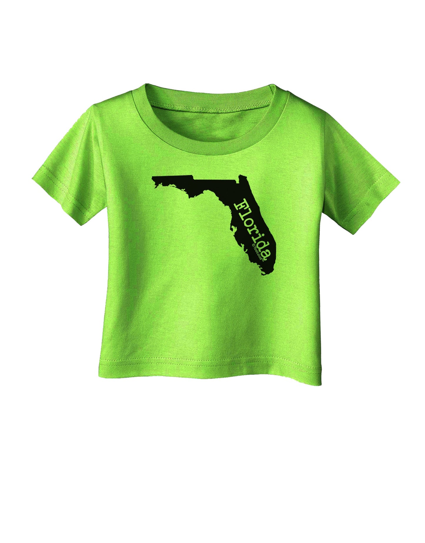 Florida - United States Shape Infant T-Shirt by TooLoud-Infant T-Shirt-TooLoud-Lime-Green-06-Months-Davson Sales