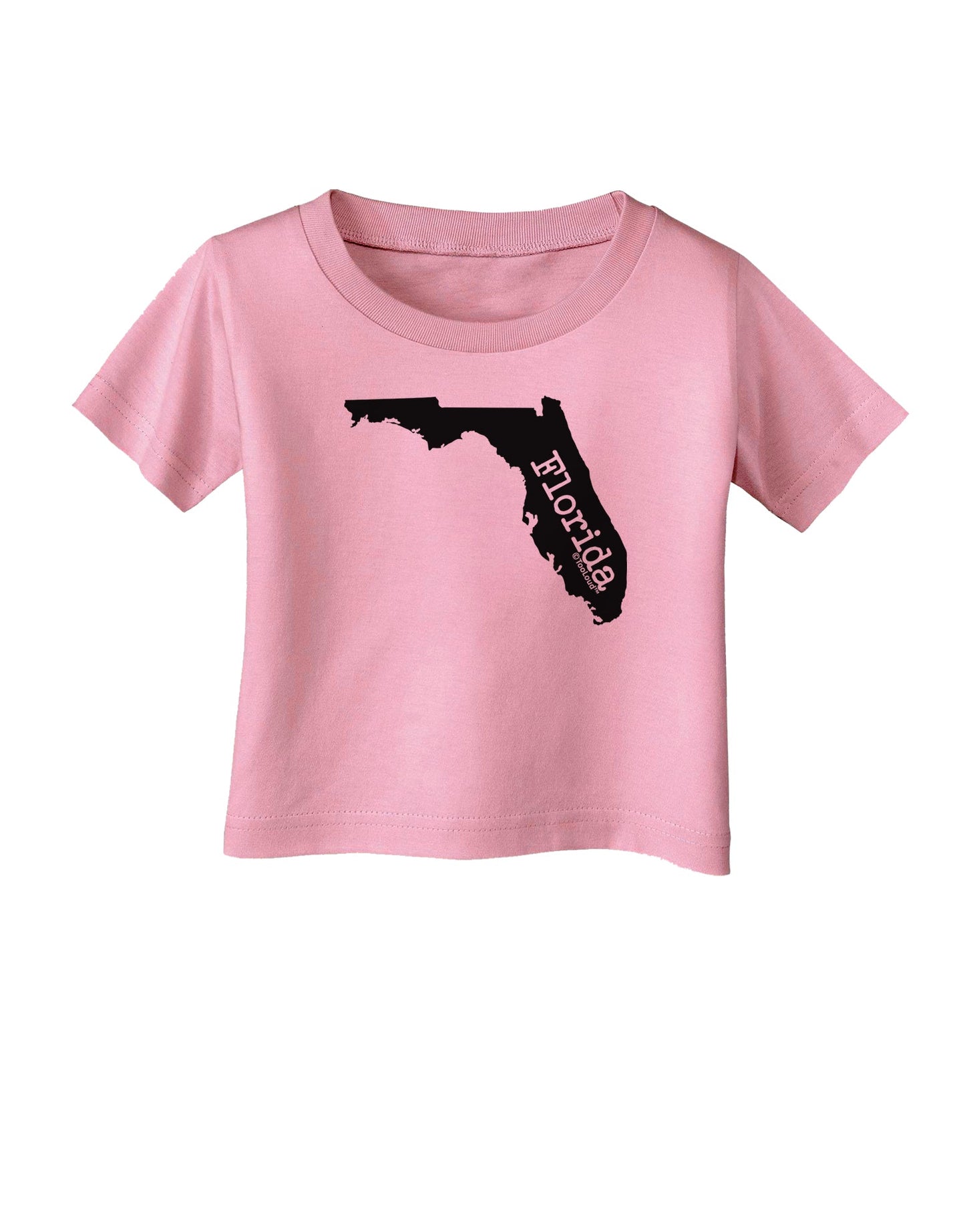 Florida - United States Shape Infant T-Shirt by TooLoud-Infant T-Shirt-TooLoud-Candy-Pink-06-Months-Davson Sales