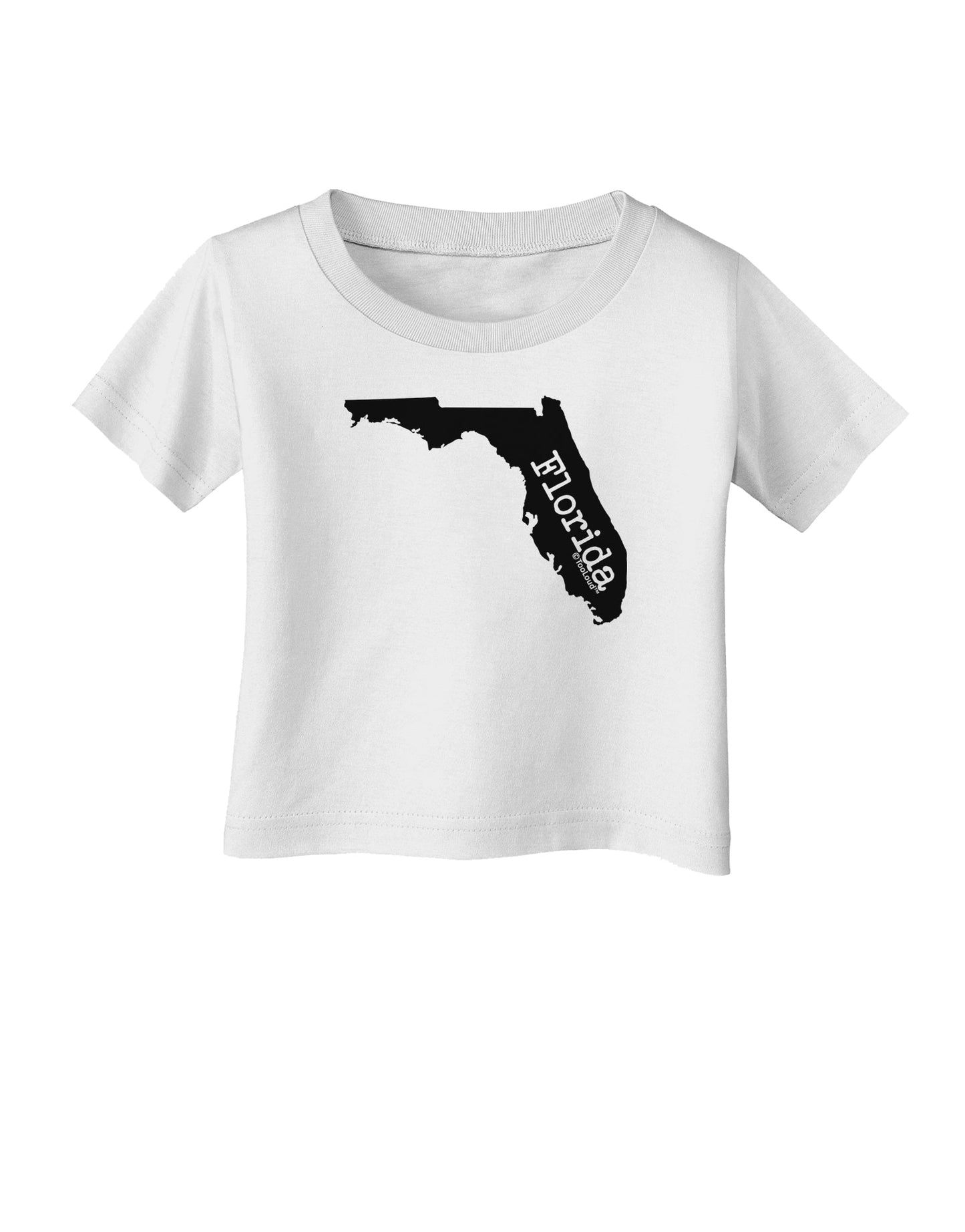 Florida - United States Shape Infant T-Shirt by TooLoud-Infant T-Shirt-TooLoud-White-06-Months-Davson Sales