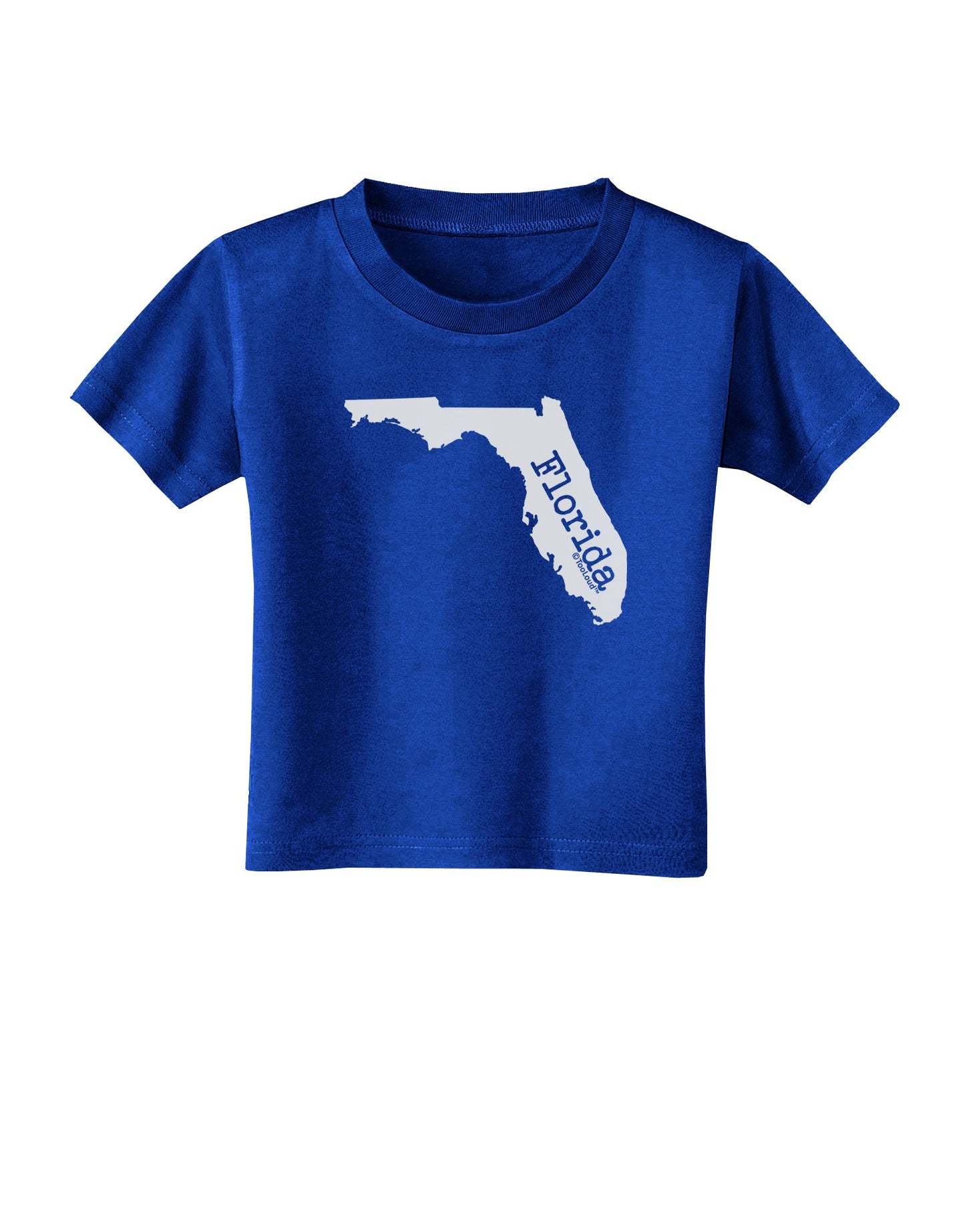 Florida - United States Shape Toddler T-Shirt Dark by TooLoud-Toddler T-Shirt-TooLoud-Royal-Blue-2T-Davson Sales