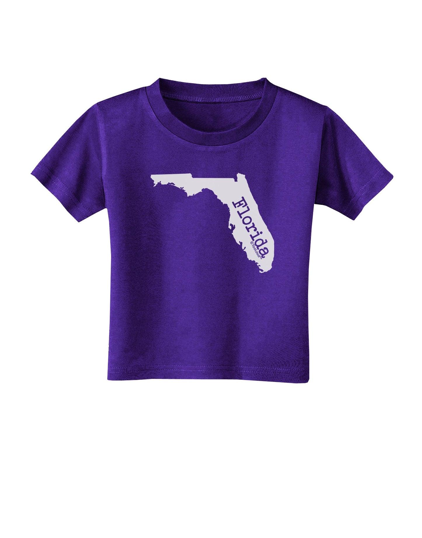 Florida - United States Shape Toddler T-Shirt Dark by TooLoud-Toddler T-Shirt-TooLoud-Purple-2T-Davson Sales