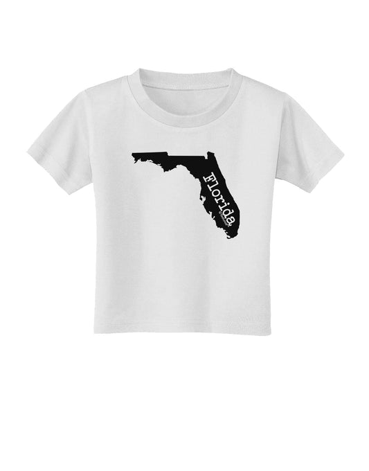 Florida - United States Shape Toddler T-Shirt by TooLoud-Toddler T-Shirt-TooLoud-White-2T-Davson Sales