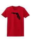 Florida - United States Shape Womens T-Shirt by TooLoud-Womens T-Shirt-TooLoud-Red-X-Small-Davson Sales