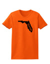 Florida - United States Shape Womens T-Shirt by TooLoud-Womens T-Shirt-TooLoud-Orange-X-Small-Davson Sales