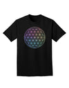 Flower of Life Circle Adult Dark T-Shirt-Mens T-Shirt-TooLoud-Black-Small-Davson Sales