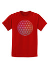 Flower of Life Circle Childrens Dark T-Shirt-Childrens T-Shirt-TooLoud-Red-X-Small-Davson Sales