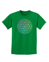 Flower of Life Circle Childrens Dark T-Shirt-Childrens T-Shirt-TooLoud-Kelly-Green-X-Small-Davson Sales