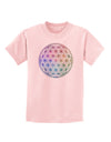 Flower of Life Circle Childrens T-Shirt-Childrens T-Shirt-TooLoud-PalePink-X-Small-Davson Sales