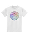 Flower of Life Circle Childrens T-Shirt-Childrens T-Shirt-TooLoud-White-X-Small-Davson Sales