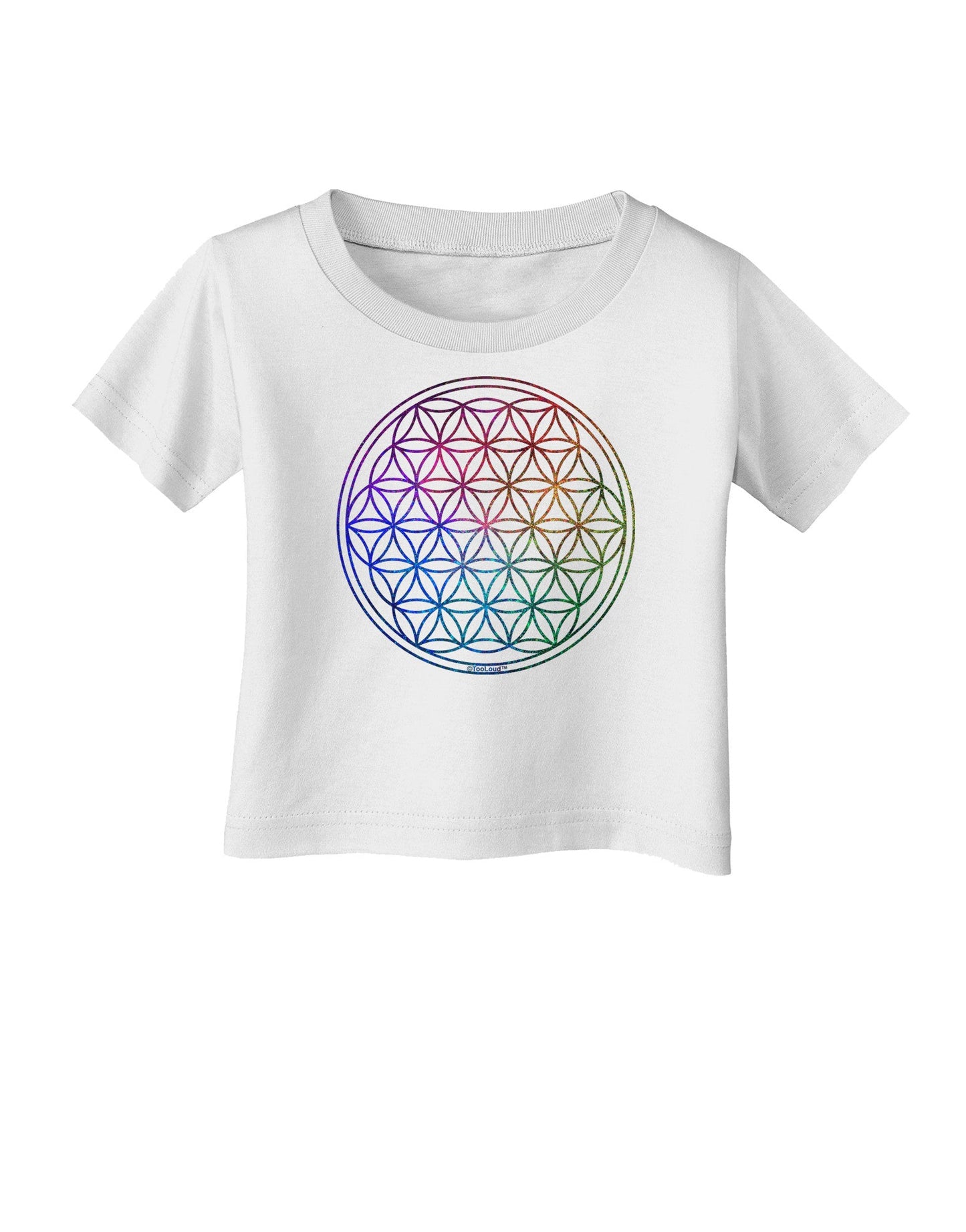 Flower of Life Circle Infant T-Shirt-Infant T-Shirt-TooLoud-White-06-Months-Davson Sales