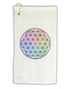 Flower of Life Circle Micro Terry Gromet Golf Towel 16 x 25 inch-Golf Towel-TooLoud-White-Davson Sales