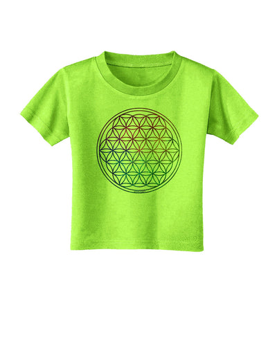 Flower of Life Circle Toddler T-Shirt-Toddler T-Shirt-TooLoud-Lime-Green-2T-Davson Sales