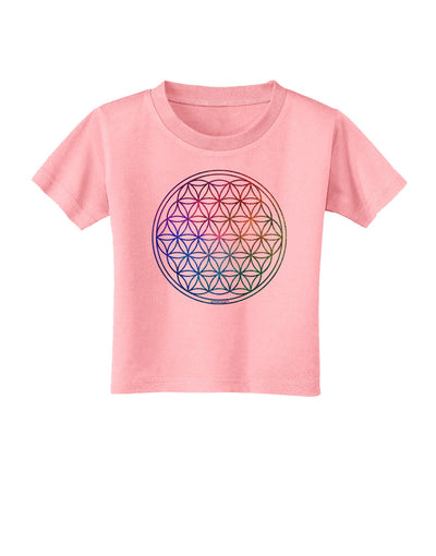 Flower of Life Circle Toddler T-Shirt-Toddler T-Shirt-TooLoud-Candy-Pink-2T-Davson Sales