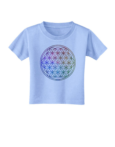 Flower of Life Circle Toddler T-Shirt-Toddler T-Shirt-TooLoud-Aquatic-Blue-2T-Davson Sales