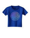 Flower of Life Circle Toddler T-Shirt Dark-Toddler T-Shirt-TooLoud-Royal-Blue-2T-Davson Sales