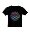 Flower of Life Circle Toddler T-Shirt Dark-Toddler T-Shirt-TooLoud-Black-2T-Davson Sales