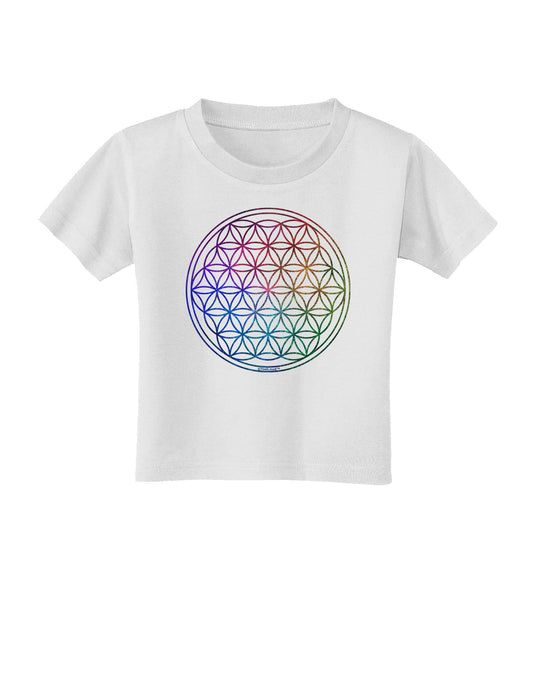 Flower of Life Circle Toddler T-Shirt-Toddler T-Shirt-TooLoud-White-2T-Davson Sales