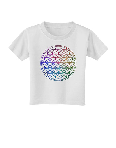 Flower of Life Circle Toddler T-Shirt-Toddler T-Shirt-TooLoud-White-2T-Davson Sales