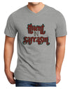 Fluent in Sarcasm Adult V-Neck T-shirt-Mens V-Neck T-Shirt-TooLoud-HeatherGray-Small-Davson Sales