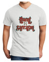 Fluent in Sarcasm Adult V-Neck T-shirt-Mens V-Neck T-Shirt-TooLoud-White-Small-Davson Sales