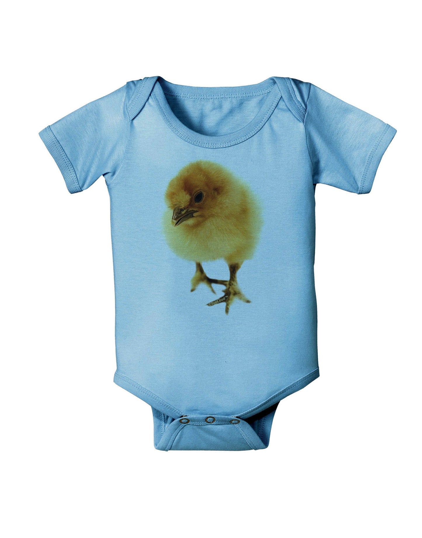 Fluffy Chick Baby Romper Bodysuit-Baby Romper-TooLoud-LightBlue-06-Months-Davson Sales