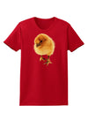 Fluffy Chick Womens Dark T-Shirt-TooLoud-Red-X-Small-Davson Sales