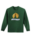 Follow Your Heart Fortune Adult Long Sleeve Dark T-Shirt-TooLoud-Dark-Green-Small-Davson Sales