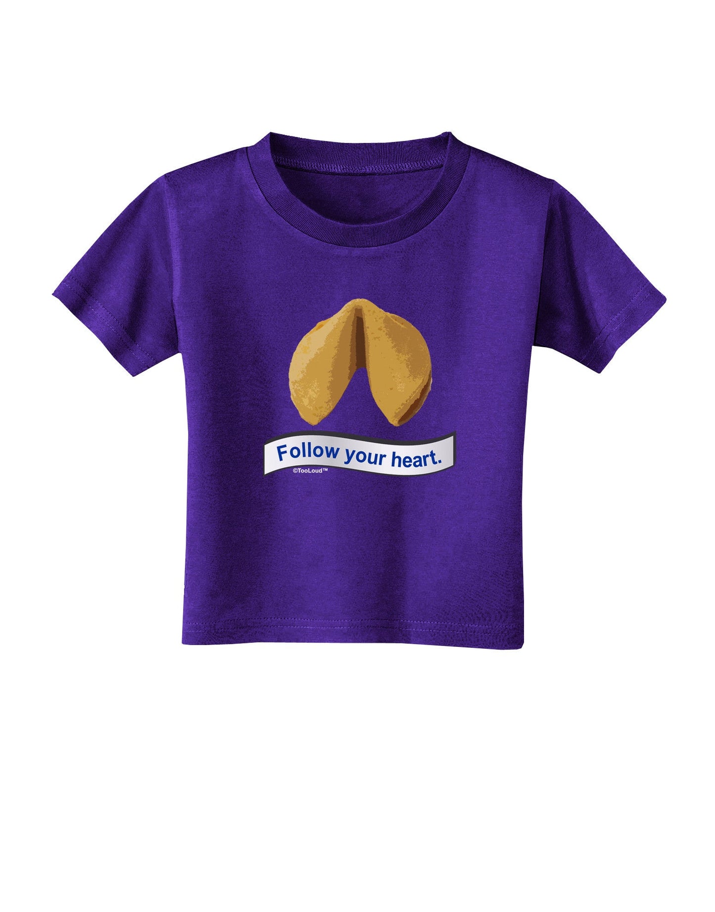 Follow Your Heart Fortune Toddler T-Shirt Dark-Toddler T-Shirt-TooLoud-Purple-2T-Davson Sales