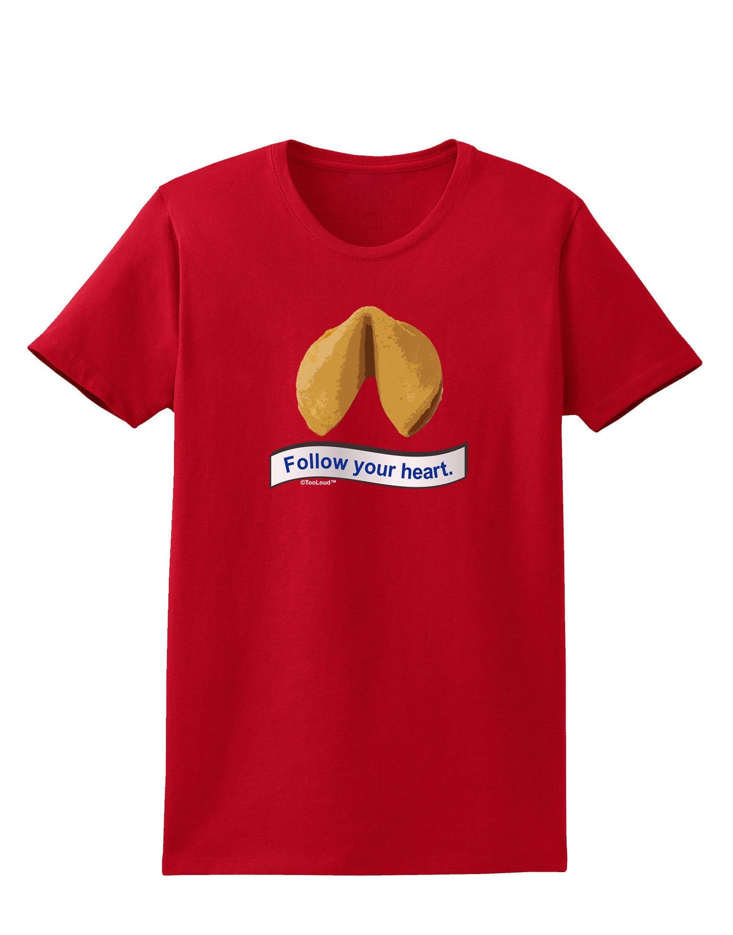 Follow Your Heart Fortune Womens Dark T-Shirt-TooLoud-Red-X-Small-Davson Sales