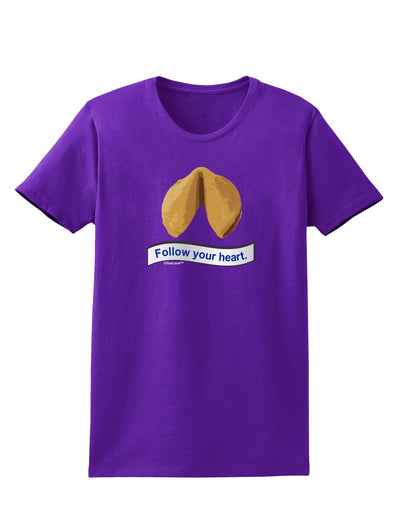 Follow Your Heart Fortune Womens Dark T-Shirt-TooLoud-Purple-X-Small-Davson Sales