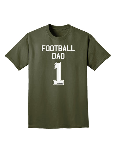 Football Dad Jersey Adult Dark T-Shirt by TooLoud-Mens T-Shirt-TooLoud-Military-Green-Small-Davson Sales