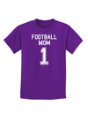 Football Mom Jersey Childrens Dark T-Shirt-Childrens T-Shirt-TooLoud-Purple-X-Small-Davson Sales