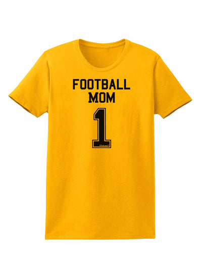 Football Mom Jersey Womens T-Shirt-Womens T-Shirt-TooLoud-Gold-X-Small-Davson Sales