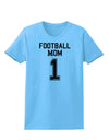 Football Mom Jersey Womens T-Shirt-Womens T-Shirt-TooLoud-Aquatic-Blue-X-Small-Davson Sales