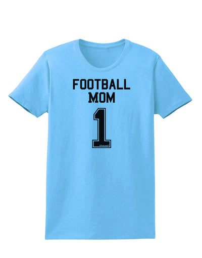 Football Mom Jersey Womens T-Shirt-Womens T-Shirt-TooLoud-Aquatic-Blue-X-Small-Davson Sales