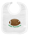 Football Turkey Happy Thanksgiving Baby Bib