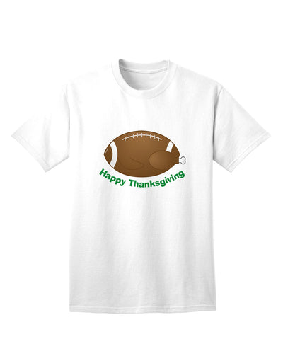 Football Turkey Happy Thanksgiving - Premium Adult T-Shirt for Holiday Celebrations-Mens T-shirts-TooLoud-White-Small-Davson Sales