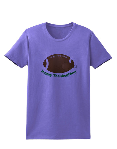 Football Turkey Happy Thanksgiving Womens T-Shirt-Womens T-Shirt-TooLoud-Violet-X-Small-Davson Sales