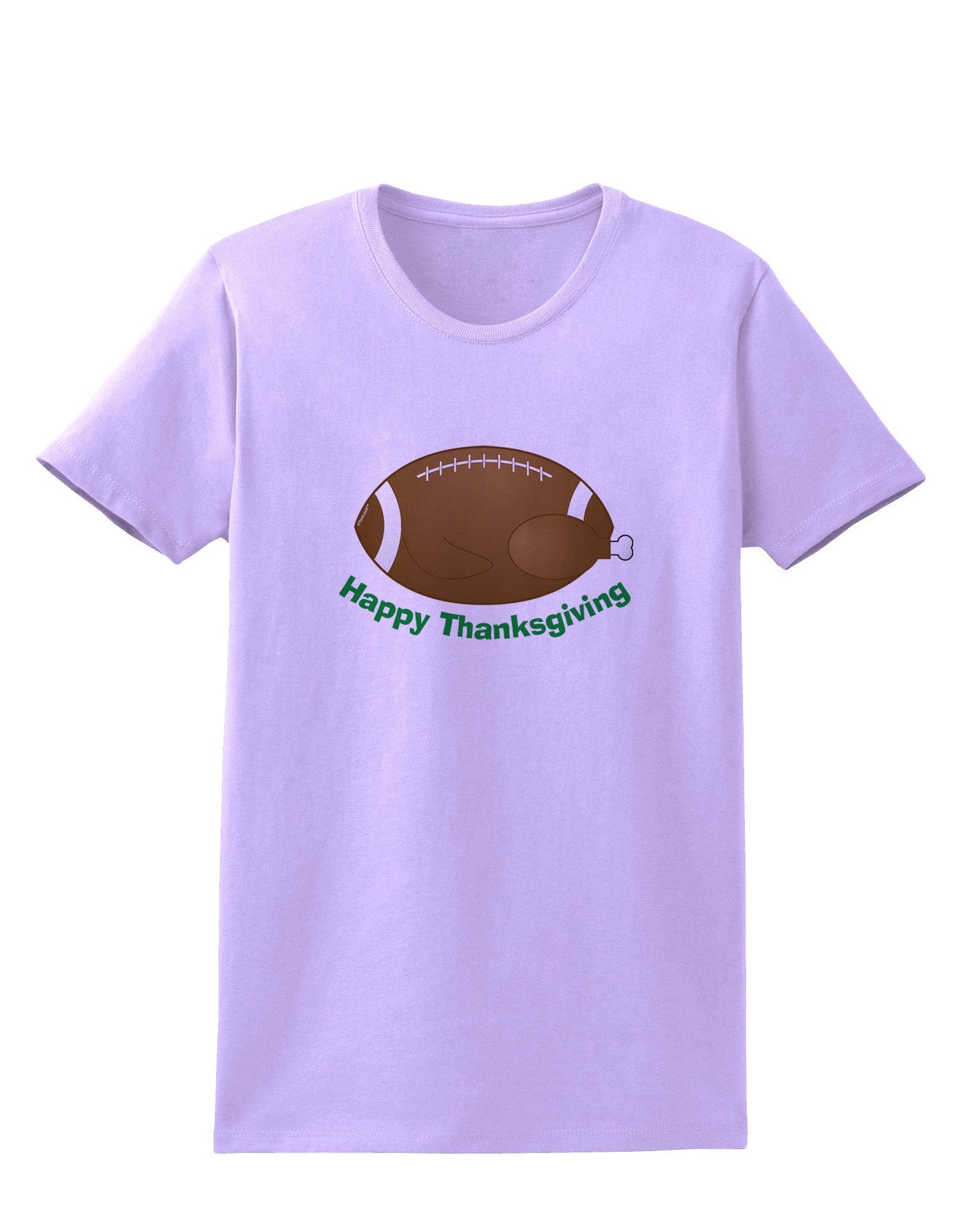 Football Turkey Happy Thanksgiving Womens T-Shirt-Womens T-Shirt-TooLoud-Lavender-X-Small-Davson Sales