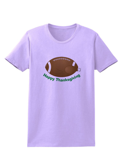 Football Turkey Happy Thanksgiving Womens T-Shirt-Womens T-Shirt-TooLoud-Lavender-X-Small-Davson Sales