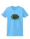 Football Turkey Happy Thanksgiving Womens T-Shirt-Womens T-Shirt-TooLoud-Aquatic-Blue-X-Small-Davson Sales