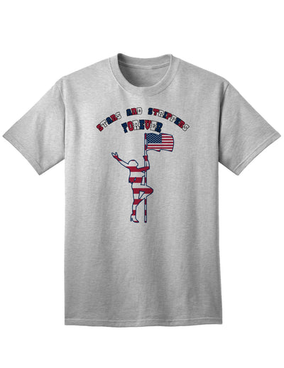 Forever Female Adult T-Shirt with Stars and Stripes-Mens T-shirts-TooLoud-AshGray-Small-Davson Sales