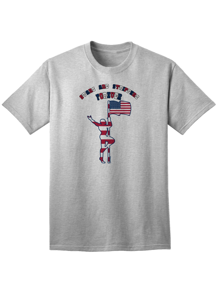 Forever Male Adult T-Shirt - Stars and Stripes Design-Mens T-shirts-TooLoud-White-Small-Davson Sales