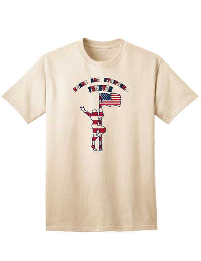 Forever Male Adult T-Shirt - Stars and Stripes Design-Mens T-shirts-TooLoud-Natural-Small-Davson Sales