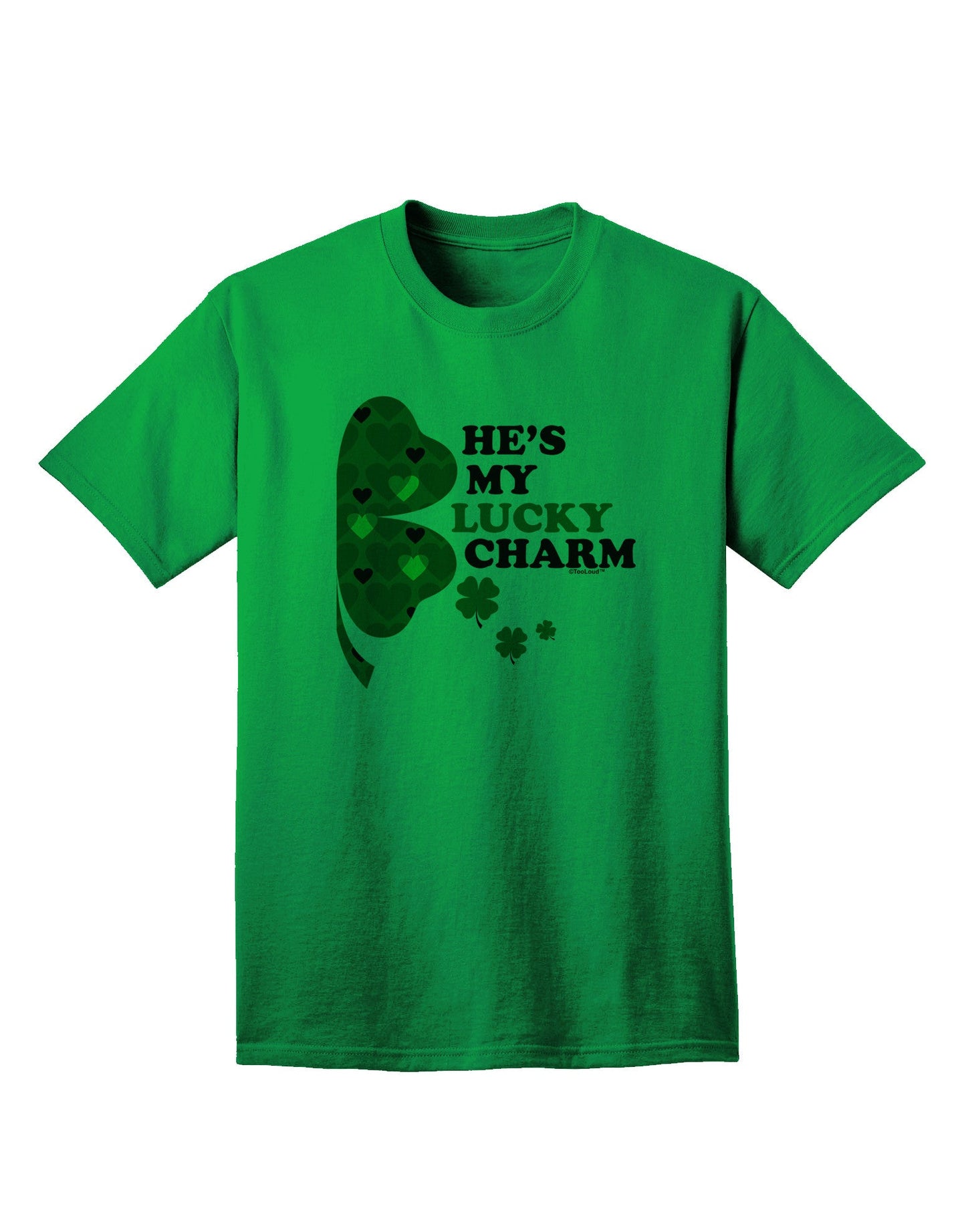 Fortuitous Fashion: He's My Lucky Charm - Premium Adult T-Shirt Collection-Mens T-shirts-TooLoud-Kelly-Green-Small-Davson Sales