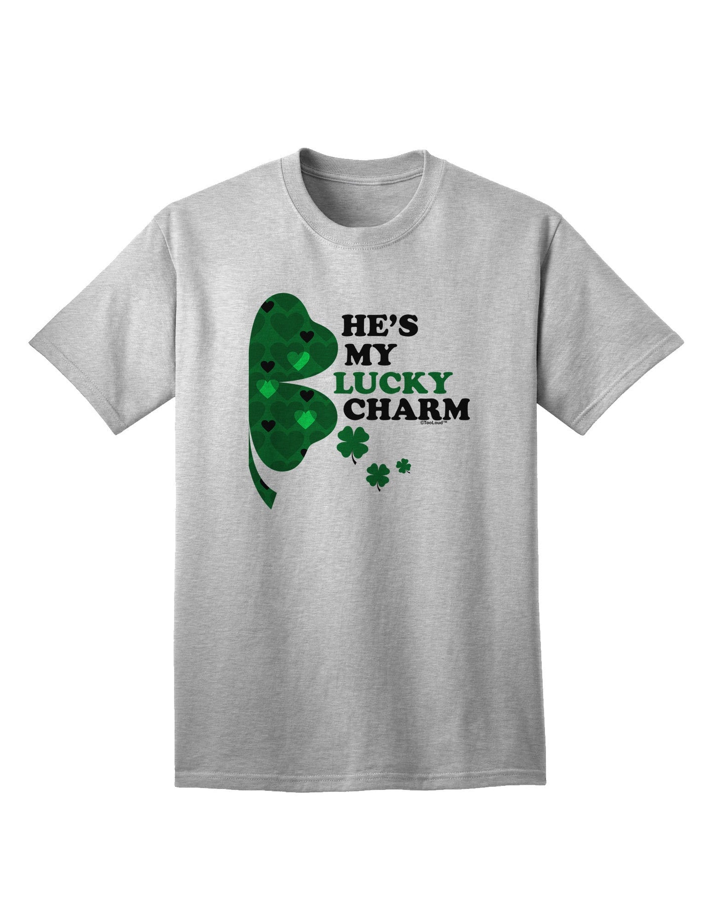 Fortuitous Fashion: He's My Lucky Charm - Premium Adult T-Shirt Collection-Mens T-shirts-TooLoud-AshGray-Small-Davson Sales