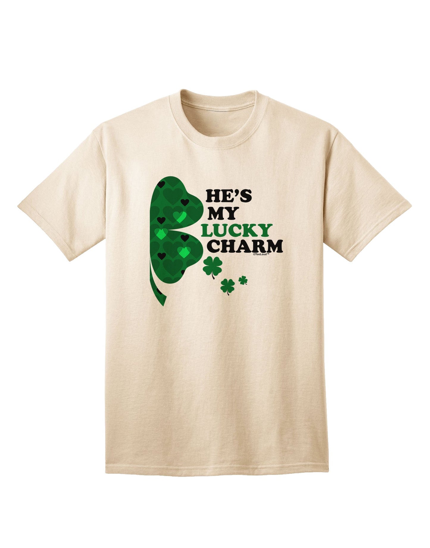 Fortuitous Fashion: He's My Lucky Charm - Premium Adult T-Shirt Collection-Mens T-shirts-TooLoud-Natural-Small-Davson Sales