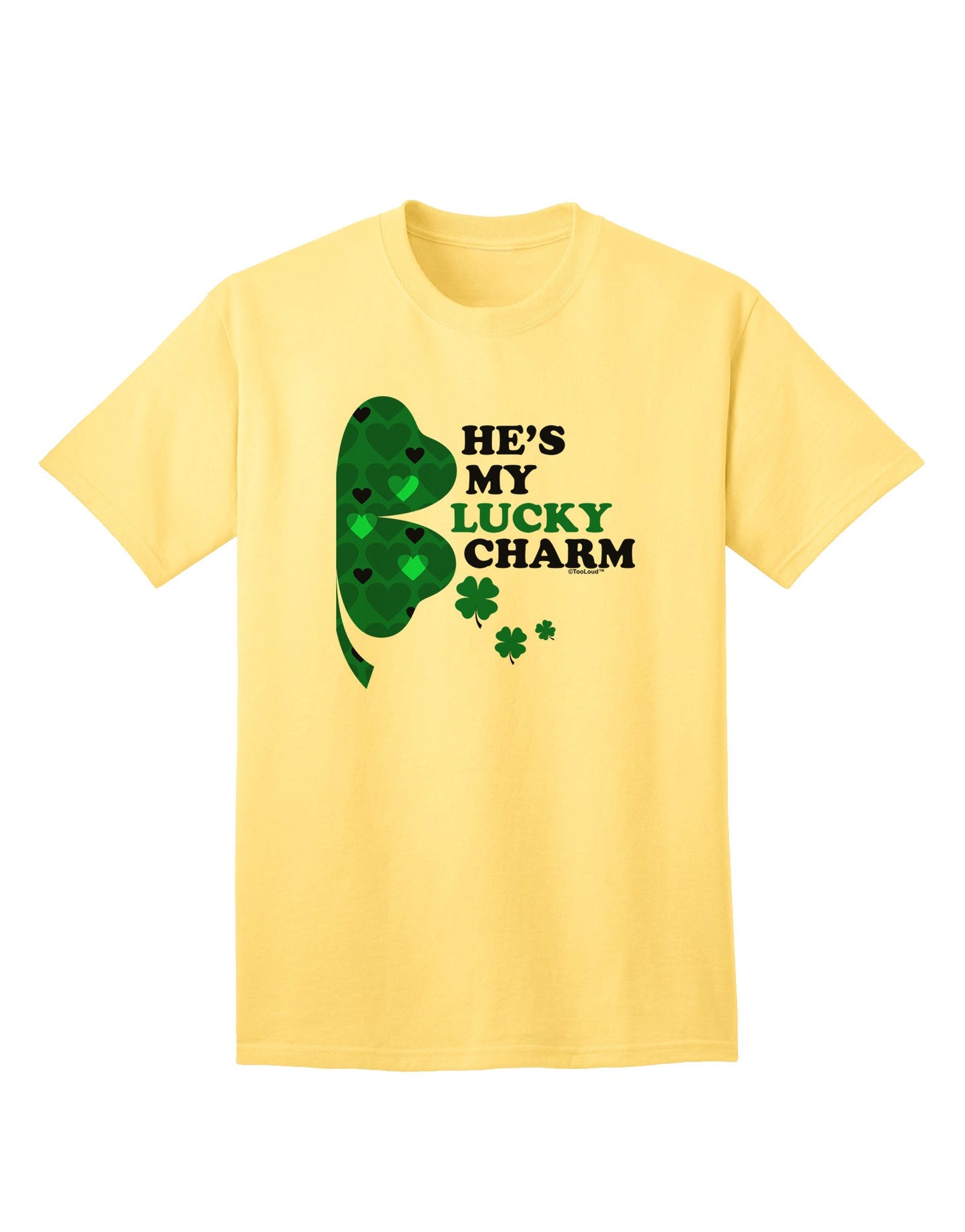 Fortuitous Fashion: He's My Lucky Charm - Premium Adult T-Shirt Collection-Mens T-shirts-TooLoud-Yellow-Small-Davson Sales