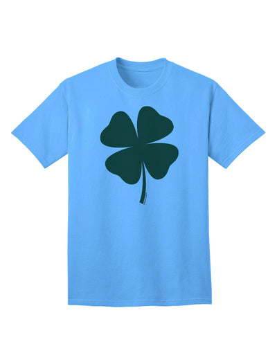 Fortuitous Four Leaf Clover: Adult T-Shirt for St. Patrick's Day Celebrations-Mens T-shirts-TooLoud-Aquatic-Blue-Small-Davson Sales